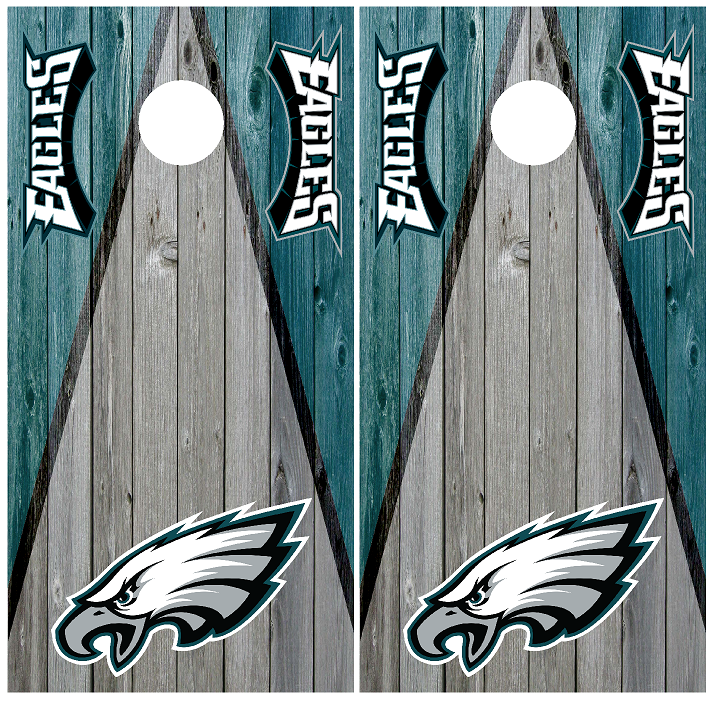 Philadelphia Eagles Cornhole Board Wraps